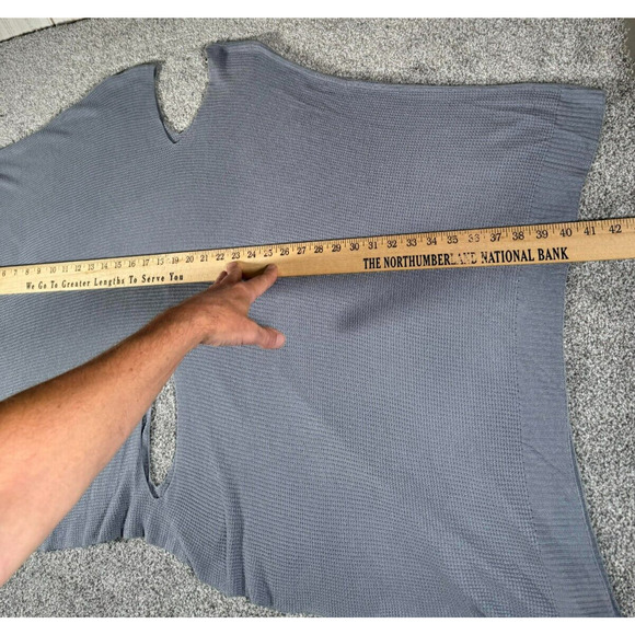 Simply Noelle Knit Poncho Sweater Womens One Size Minimalist Lagenlook Oversize - Picture 7 of 10